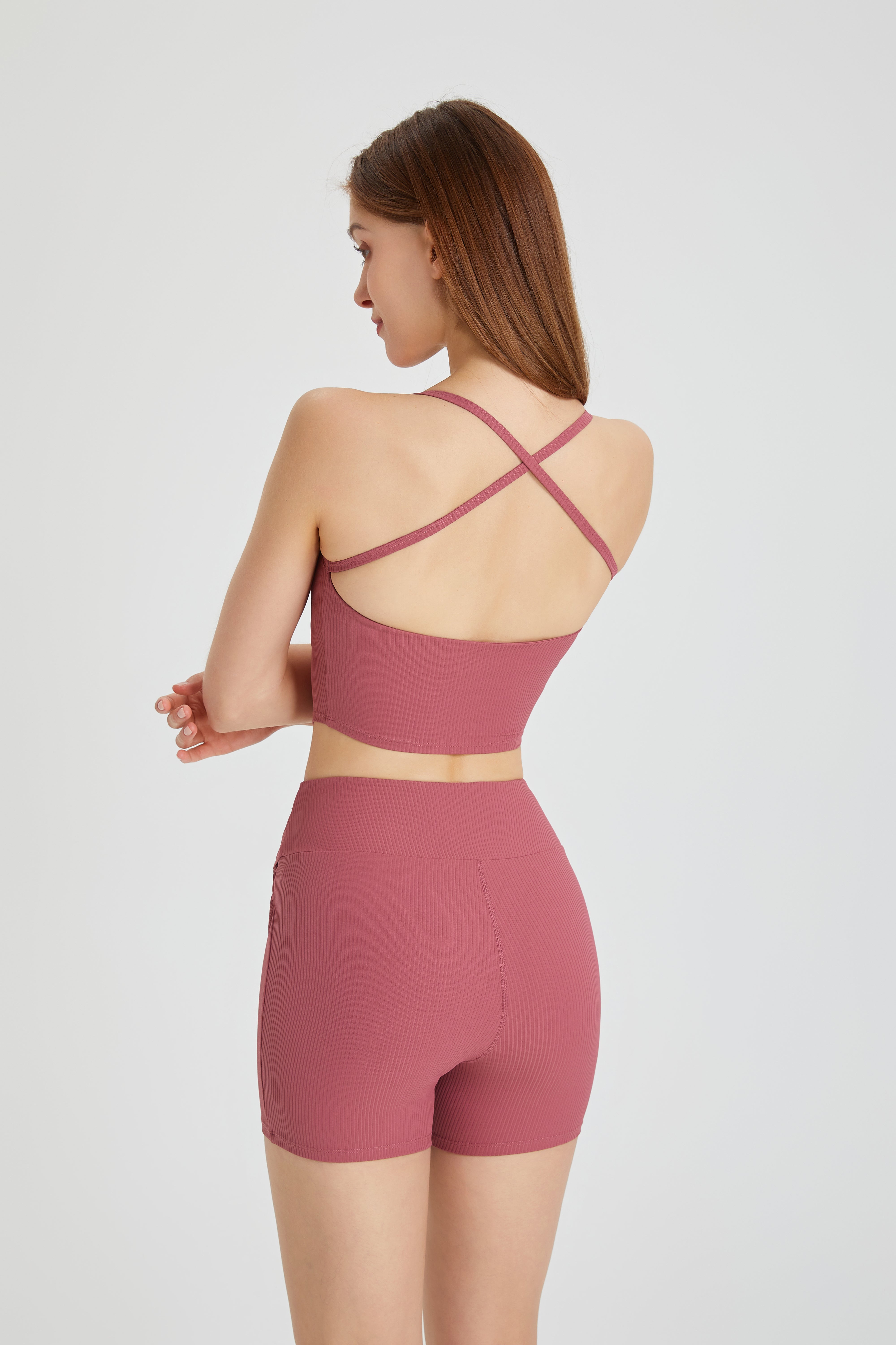 「Bloom Motion」Ribbed Cutout Tank